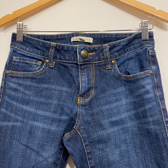 Cabi 967R Dark Wash Low Rise Bootcut Western Jeans Size 2 - Picture 2 of 3